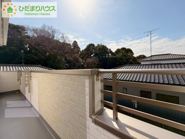 ひたちなか市相金町　新築戸建のバルコニー|南側に面したバルコニー☆彡お洗濯物がよく乾きます♪