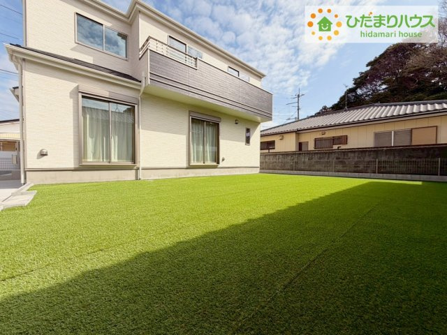 ひたちなか市相金町　新築戸建の庭|お庭付物件になります！お庭遊びや、プールなどお子様も大喜び(^^)