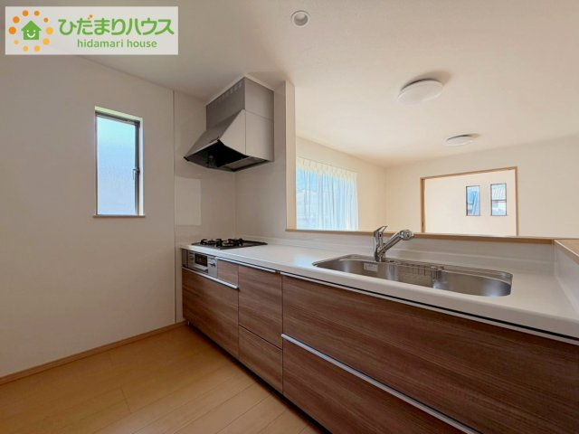 ひたちなか市相金町　新築戸建のキッチン|新婚さんにおすすめ！おしゃれなカウンターキッチンのあるLDKです(#^^#)