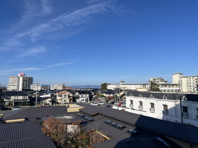 ヴィラ皆生２番館の展望|小さくですが日本海が見えます