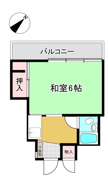 ヴィラ皆生２番館の間取り