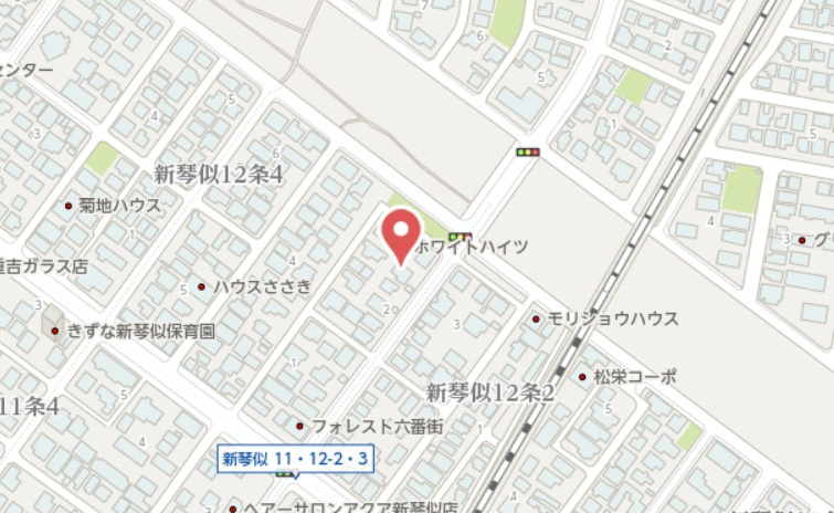 【新築戸建】札幌市北区新琴似12条3丁目2棟の地図