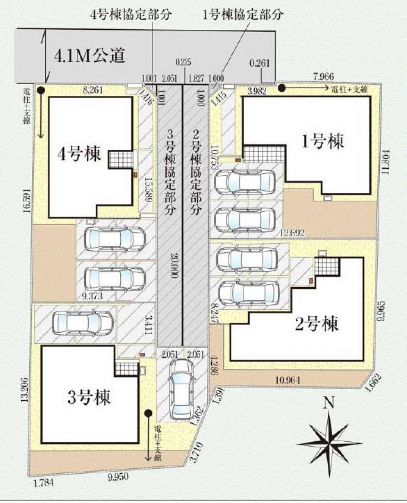 高崎市下小鳥町の区画図
