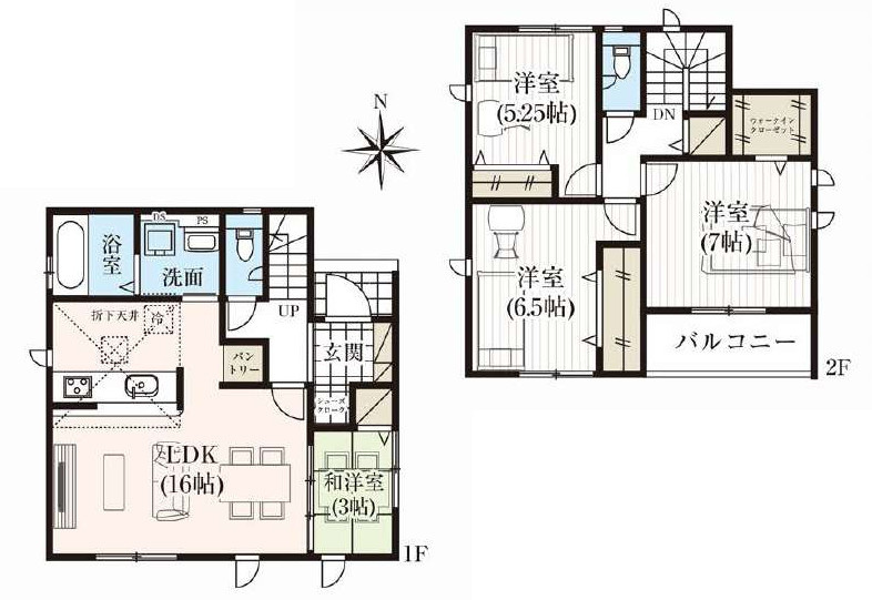 高崎市下小鳥町の間取り|3号棟
