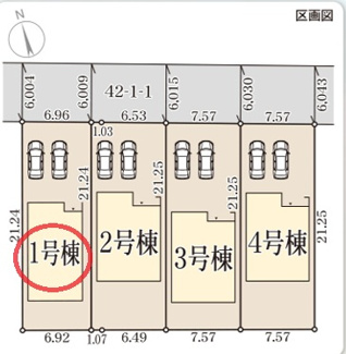 【区画図】 | リーブルガーデン姫路市白浜町宇佐崎北 | 区画図