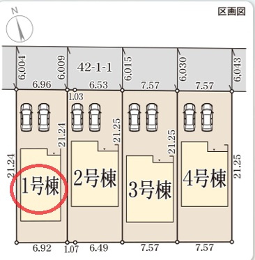 【区画図】 | リーブルガーデン姫路市白浜町宇佐崎北 | 区画図