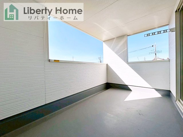 古河市諸川第13　新築戸建　１号棟のバルコニー