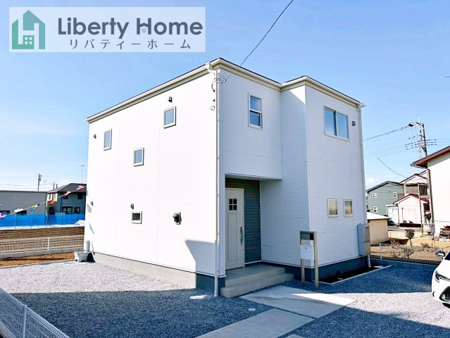 古河市諸川第13　新築戸建　１号棟の外観|ご予約をいただければ、『平日の空いた時間』『周辺物件まとめて見たい』『1件だけ見たい』ももちろん可能です♪
お気軽にお問合せください♪