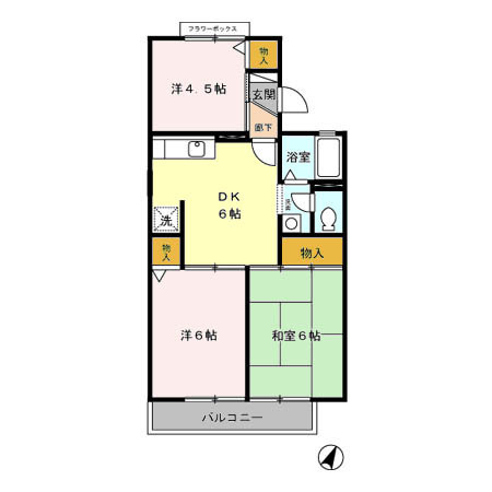 ロイヤルタウン泉　Ｃの間取り|類似間取り