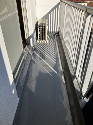 神部ハイツのバルコニー