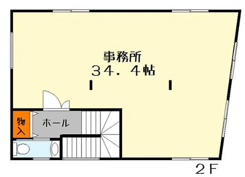 守山市古高町の店舗事務所の間取り