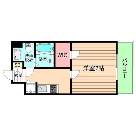 大阪市都島区東野田町４丁目の賃貸マンションの間取り