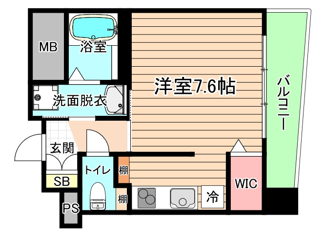 大阪市都島区東野田町５丁目の賃貸マンションの間取り
