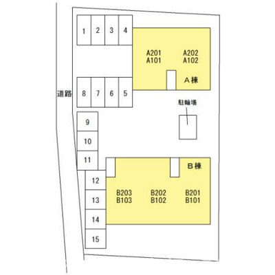 【区画図】 | セジュール久万ノ台　A棟