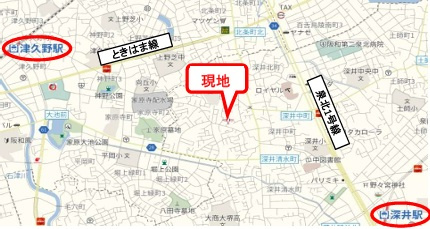堺市西区堀上緑町2丁　売土地の地図