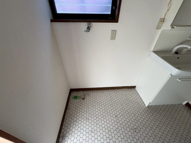 花田戸建の洗面所