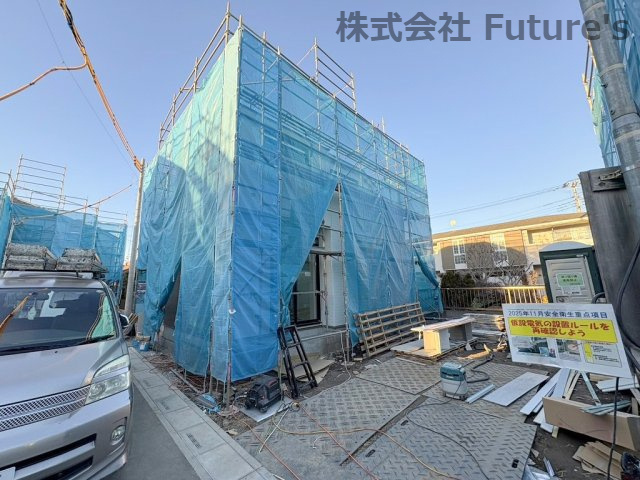 三郷市番匠免1丁目　新築戸建　全5棟　A号棟の外観|現地の写真になります。