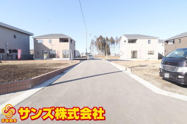 矢吹町八幡町第23　　　1号棟　　　善郷小学校、矢吹中学区の外観|南側前面道路