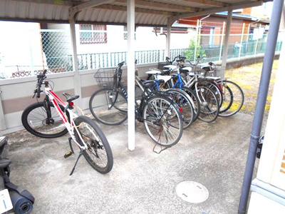 【その他共用部分】 | エチュード関口 | 屋根付き駐輪場