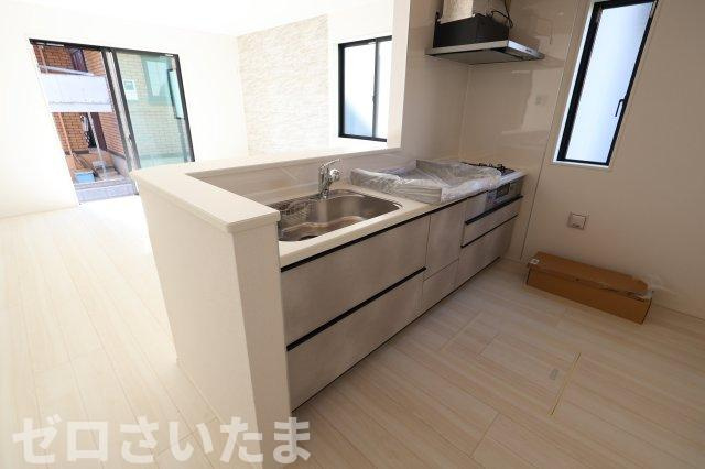 《仲介手数料無料》上尾市向山３丁目41-15新築一戸建てグラファーレのキッチン