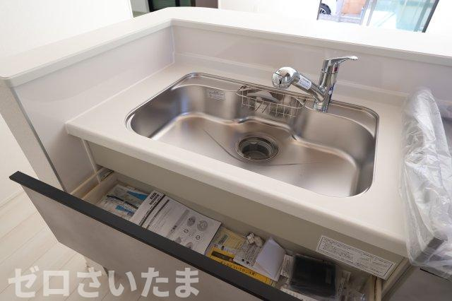 《仲介手数料無料》上尾市向山３丁目41-15新築一戸建てグラファーレのキッチン