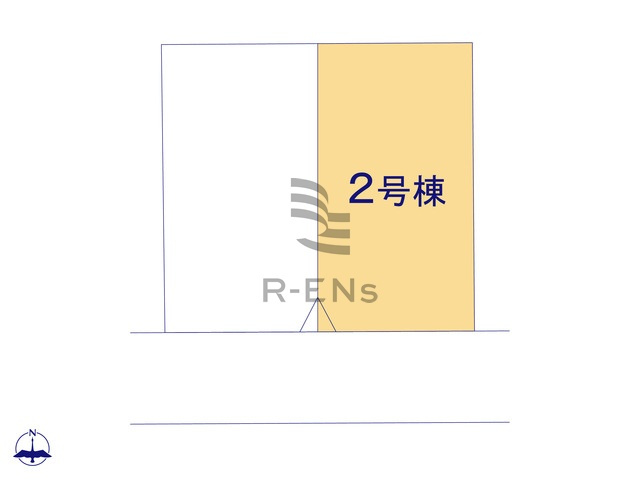 【区画図】 | 西東京市谷戸町３丁目　新築戸建て　２号棟 | ひばりヶ丘駅より徒歩5分の駅チカ好立地に全2棟が誕生です