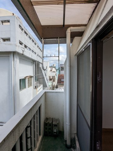 サンハイツ里のバルコニー