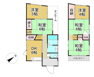 【間取り】 | 川西市霞ヶ丘2丁目　中古一戸建て