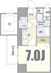 エスリード大須デュオの間取り