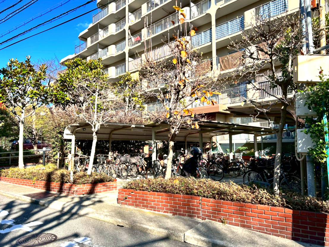 サンハイツ灘の駐輪場|駐輪場です