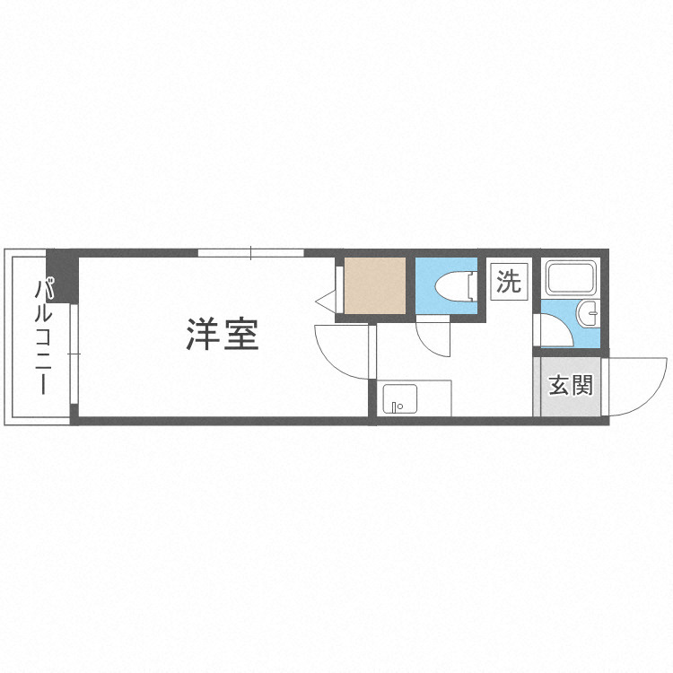 大阪市城東区野江４丁目の賃貸マンションの間取り