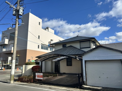 【外観】 | 汐屋町売家 | 閑静な街の角地。モダンな2階建てで新生活を！