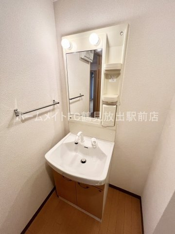 大阪市鶴見区鶴見４丁目の賃貸マンションの独立洗面台