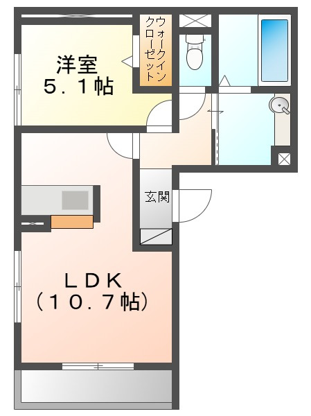 ラルゴスターダストの間取り