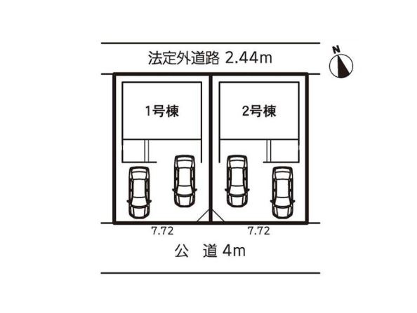 売新築戸建　静岡市葵区羽鳥５丁目の区画図