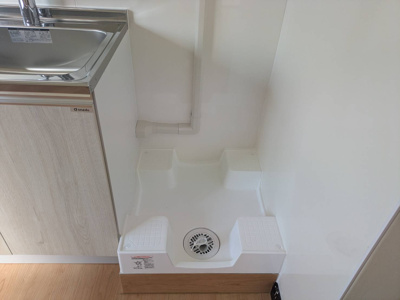 【その他共用部分】 | 小林マンション | 新品　室内洗濯機置場　