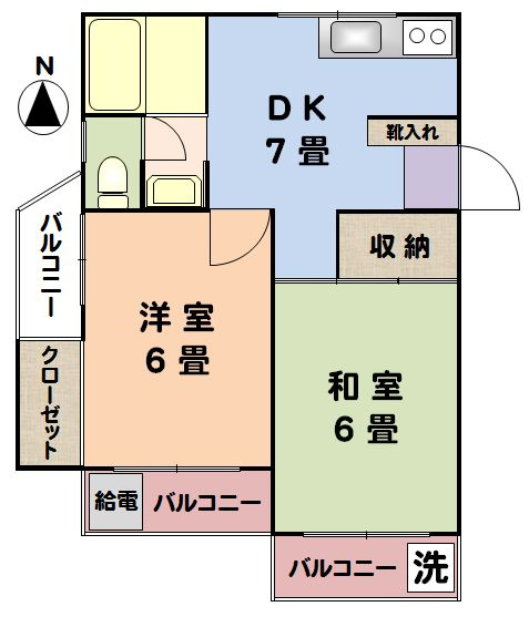 本橋コーポ_間取り