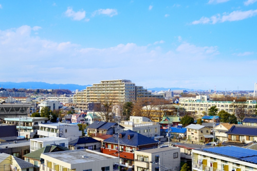 香里園駅周辺の街なみ