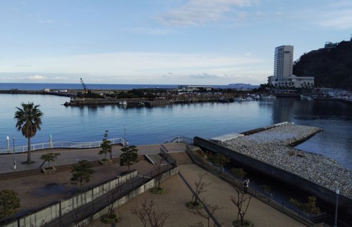 玉の湯ホテル　部屋からの眺め