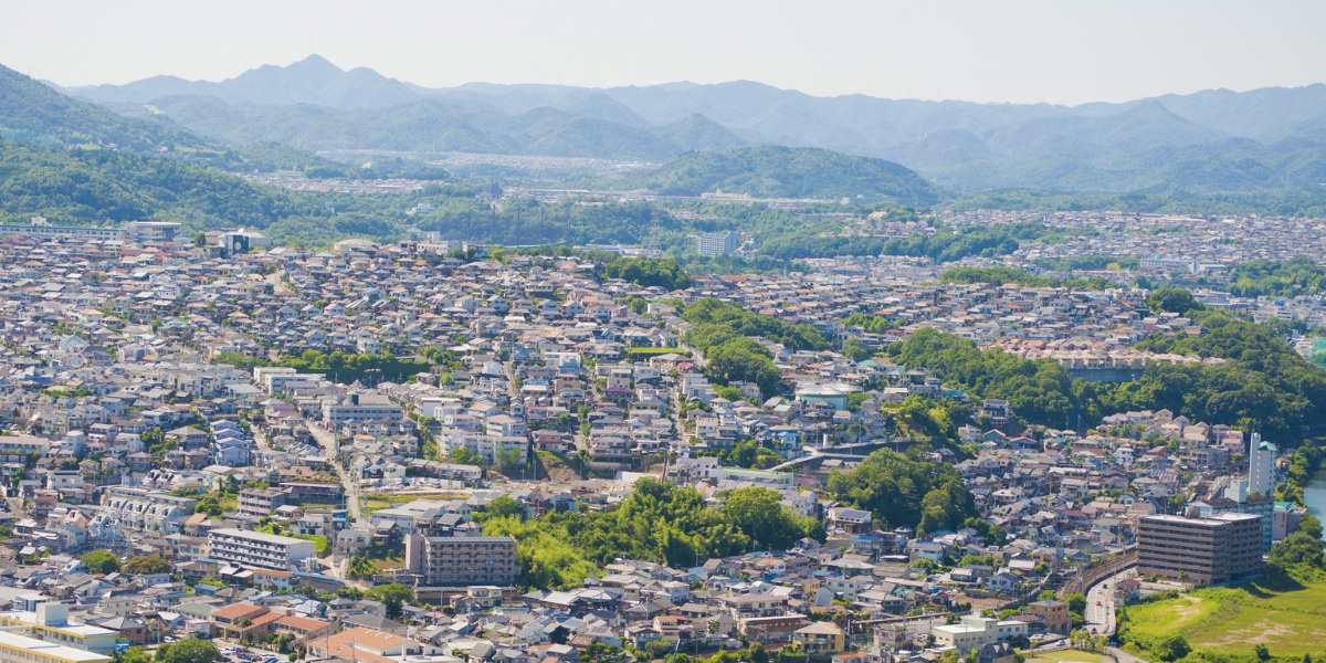 上空から見た川西市