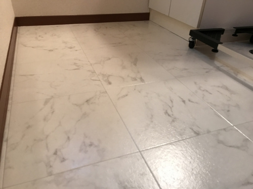 クッションフロアの床