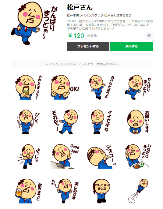 松戸市のゆるキャラ アールフィールズ株式会社