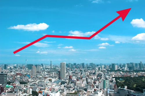 箕面市の公示地価が上昇している