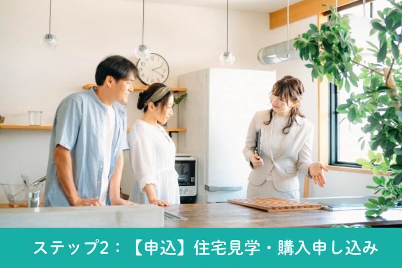 ステップ2：【申込】住宅見学・購入申し込み