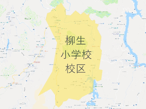 奈良市立柳生小学校（やぎゅうしょうがっこう）校区地図