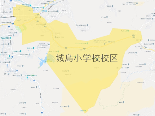 桜井市立城島小学校（しきしましょうがっこう）校区地図
