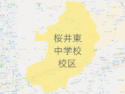 桜井市立桜井東中学校（さくらいひがしちゅうがっこう）地図