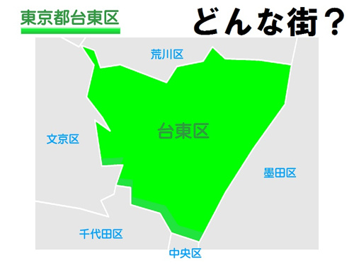 台東区ってどんな街？暮らしやすいの？｜城北商事不動産部 鶯谷や入谷 