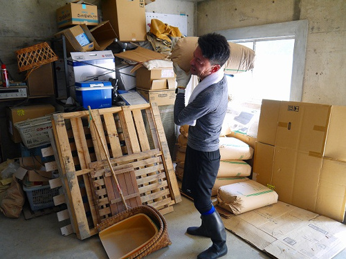 食プロジェクト籾摺り（もみすり）画像