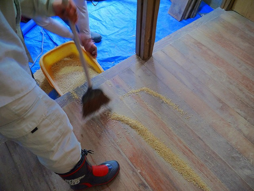 食プロジェクト籾摺り（もみすり）画像